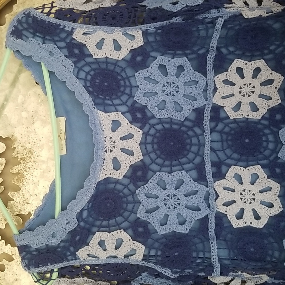 💙Crocheted sweater - Picture 3 of 9